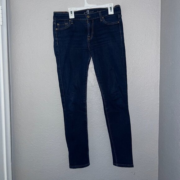 7 For All Mankind Women The Skinny Jeans Size 26 - Picture 1 of 6